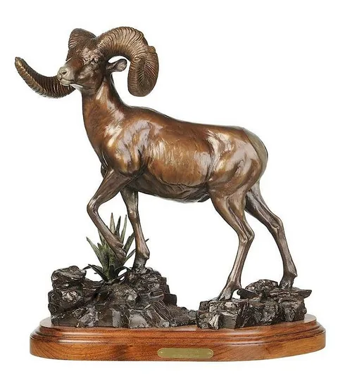 Old Chiphorn by Dennis Jones, 1990, patinated bronze with wood base, sold Sep 2018