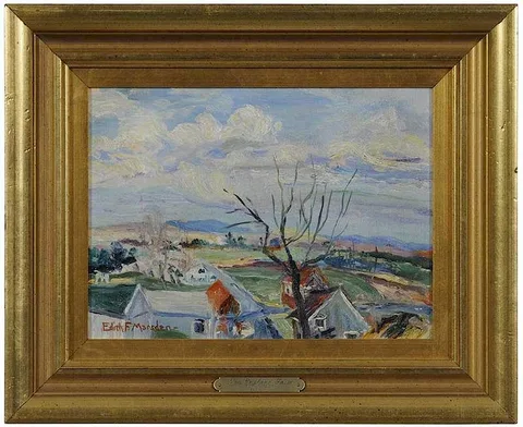 Edith Frances Marsden, New England Farm, 1939, oil on canvas