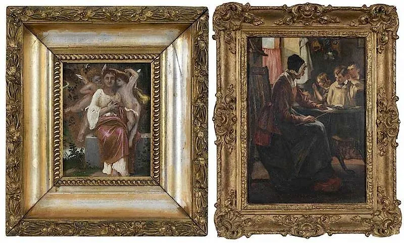 Thomas Webster, A Dames School, oil on canvas