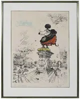 Études pour un projet municipal (Mickey Mouse), Brunk Auctions 2018