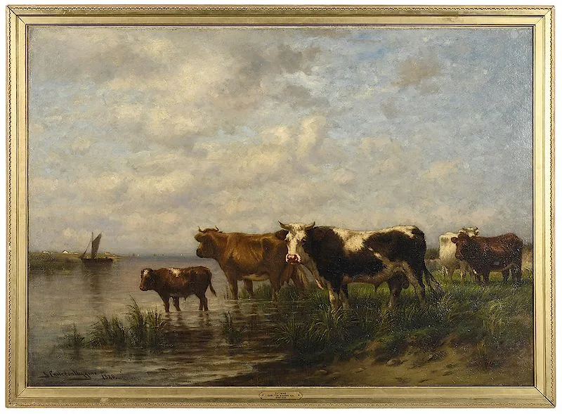 J. Carlton Wiggins, Evening, 1880, oil on canvas