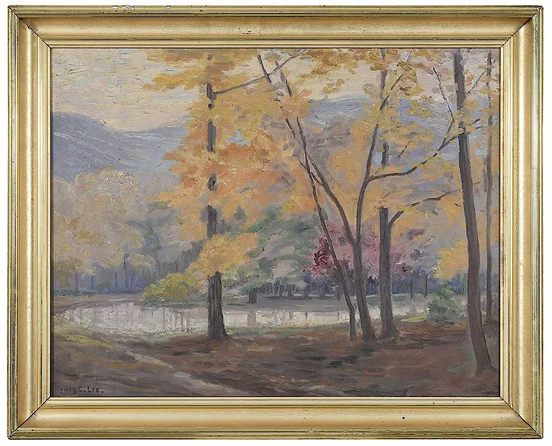Henry Charles Lee, Crow's Nest Ravine, West Point, oil on canvas
