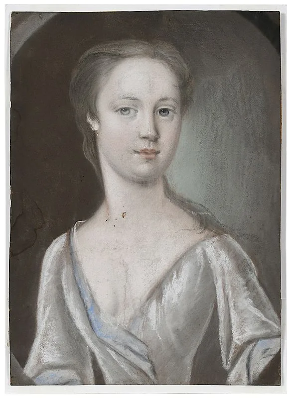 Henrietta Johnston, Portrait of a Young Woman, pastel on paper