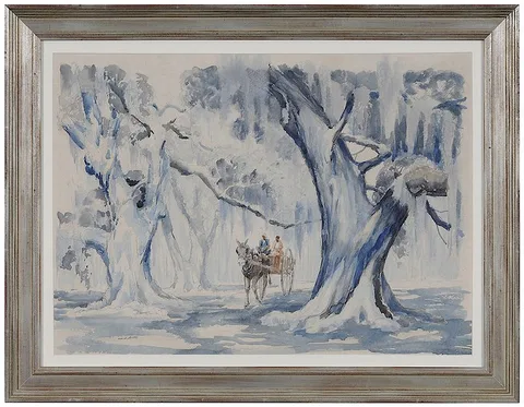 Alfred Hutty, The Ride Home, watercolor and pencil on paper
