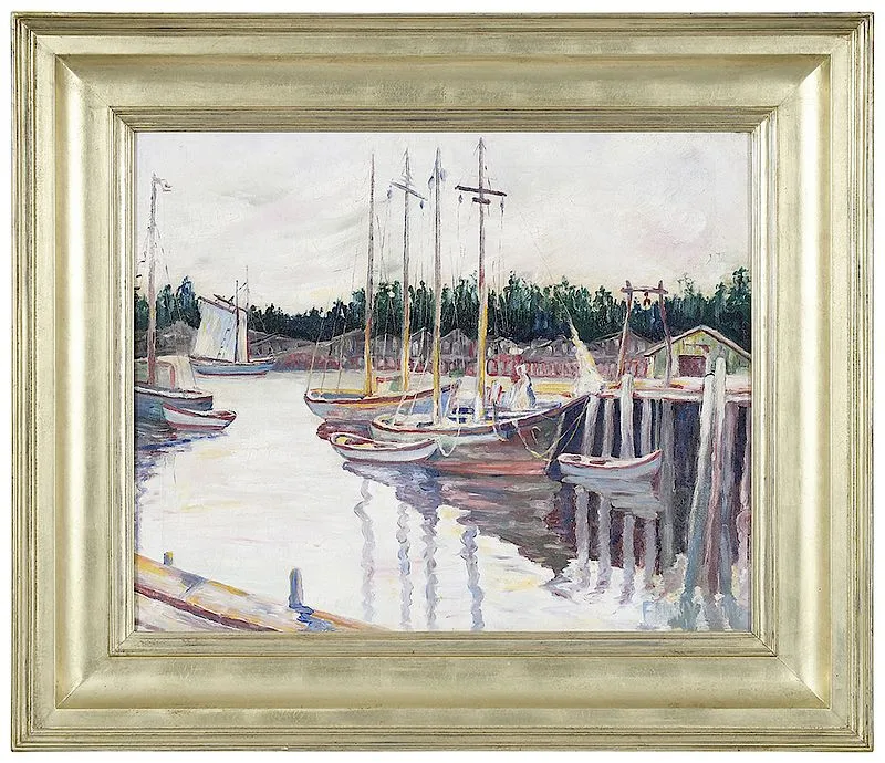 Fanny Mahon King, On the Wando, oil on canvas