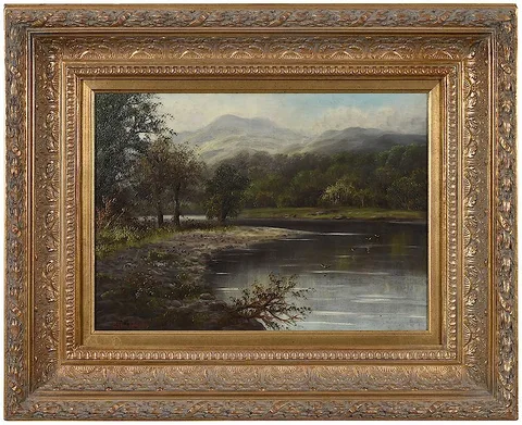 Ellis Wilson, Highland Lake, oil on canvas