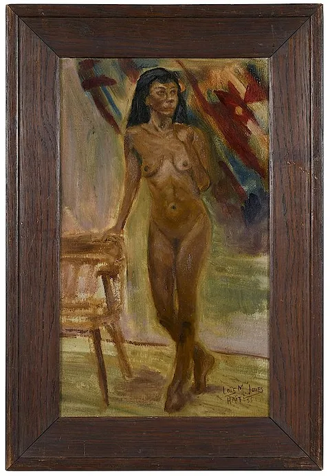 Loïs Mailou Jones, Nude, 1956, oil on fiberboard