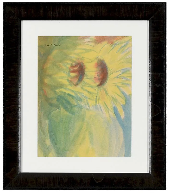 Sunflowers by Humbert Howard, watercolor on paper, sold Jul 2018