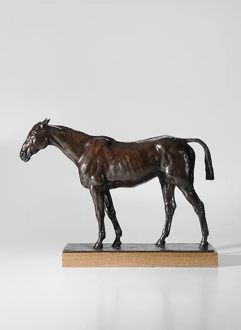Herbert Haseltine, Ralla, Harry Payne Whitney's Champion Polo Pony, No. 2, 1910, patinated bronze