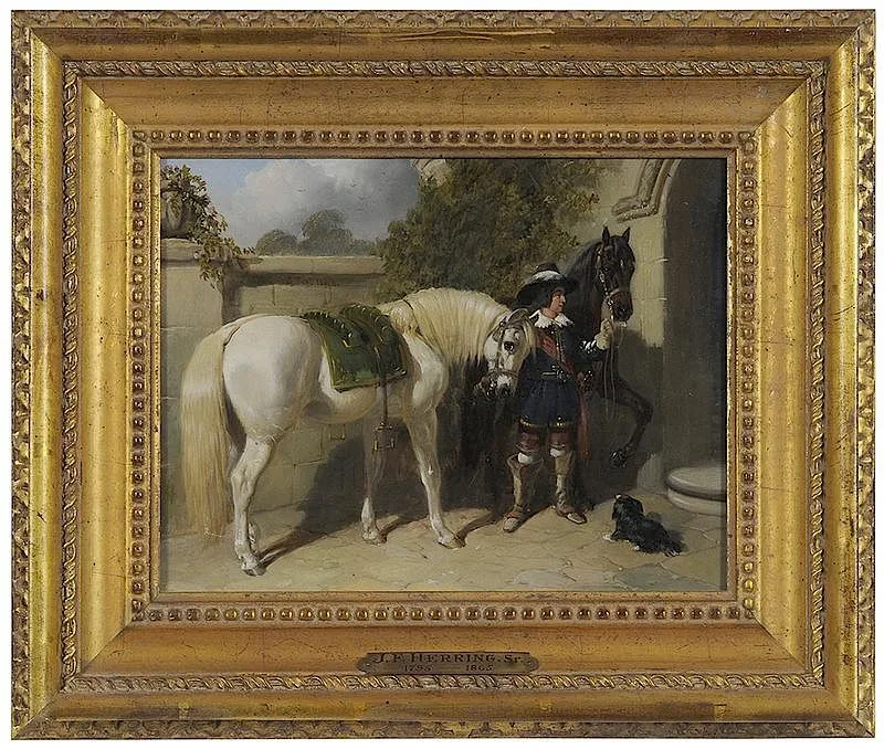 John Frederick Herring, Sr., Senior, oil on panel