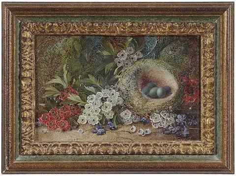 Vincent Clare, Nest Amidst Laurels, oil on canvas