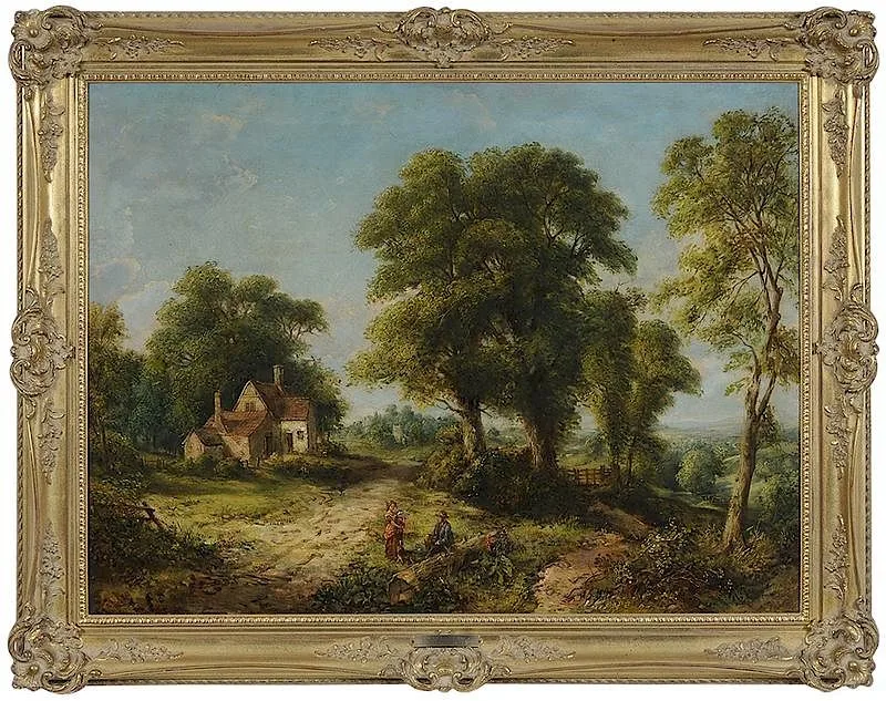 Charles J. Walker, A View Near Epping Forest, oil on canvas