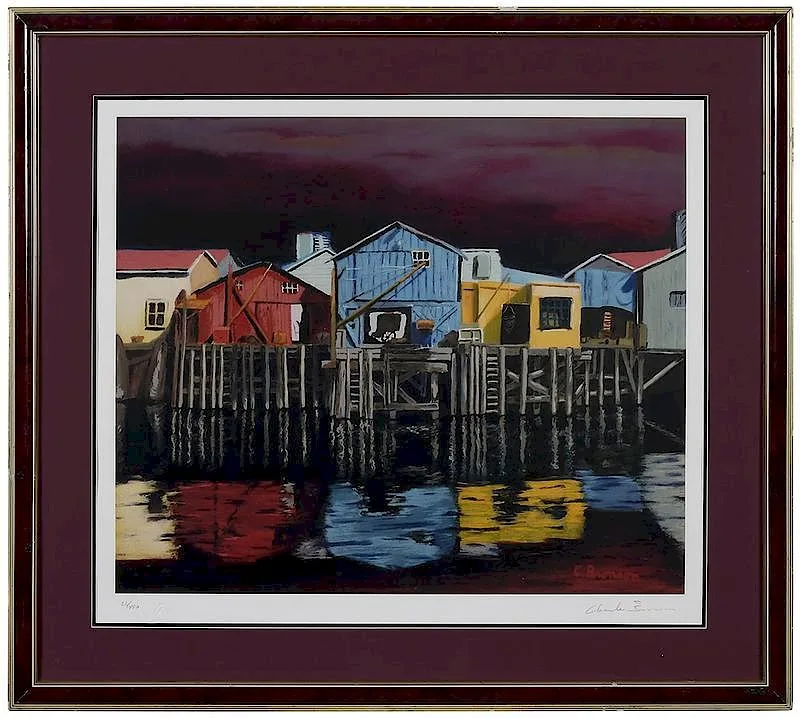 Charles Bronson, Late Red Sky, lithograph