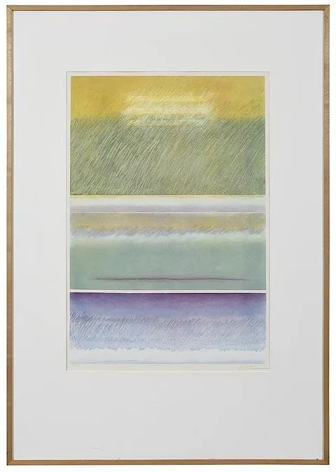 Yale Epstein, Autumn Mist, serigraph and etching