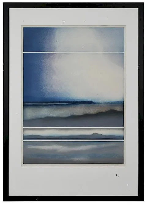 Yale Epstein, Island Rain, color etching and aquatint