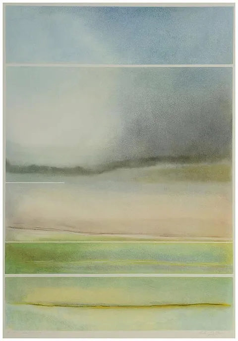 Yale Epstein, Island Mist, AP 3/10, serigraph and etching on Arches paper