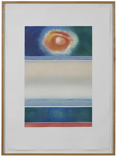 Yale Epstein, Untitled, Sun, AP 6/10, serigraph and etching