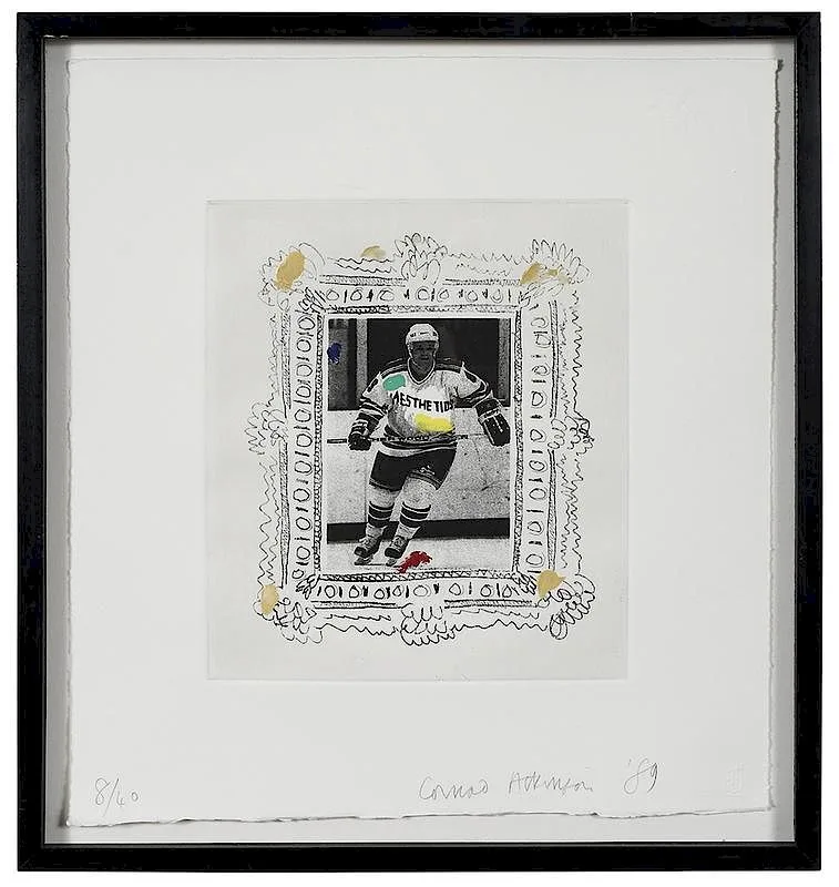 Conrad Atkinson, Aesthetics, 1989, etching with hand coloring
