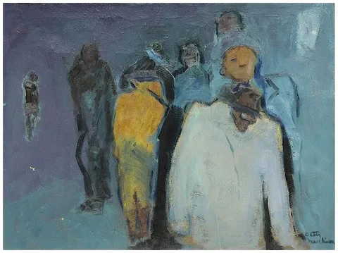 6:00 P.M. by Betty Murchison, 1994, oil on canvas, sold May 2018