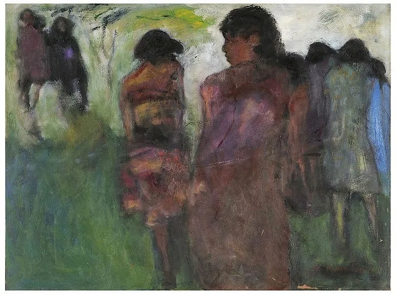 In the Morning by Betty Murchison, oil on canvas, sold May 2018