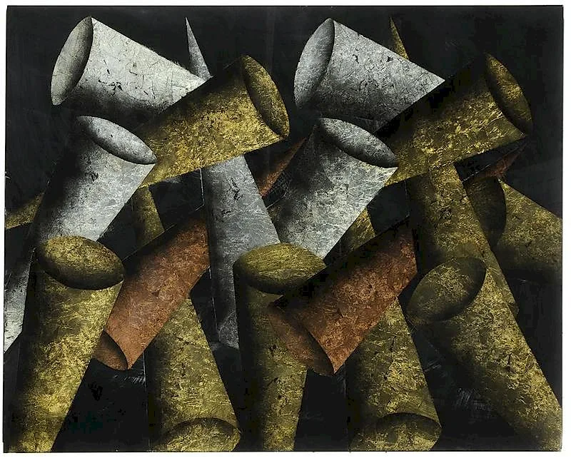 Judy Stabile, Untitled (Cone painting) #5, 1998, acrylic