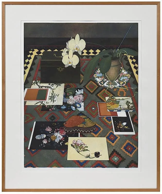 Katja Oxman, Passage of Time, 1984, color etching and aquatint