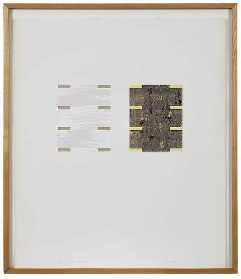 Gordon Hart, One & One Series I, 1987, serigraph on paper
