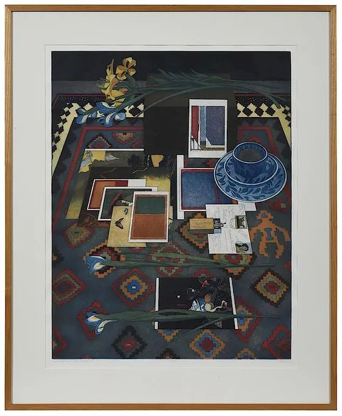 Katja Oxman, Unforeseen Directions, 184, color etching and aquatint