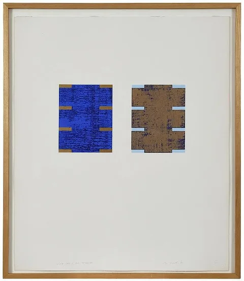 Gordon Hart, One & One Series II, 1987, serigraph on paper