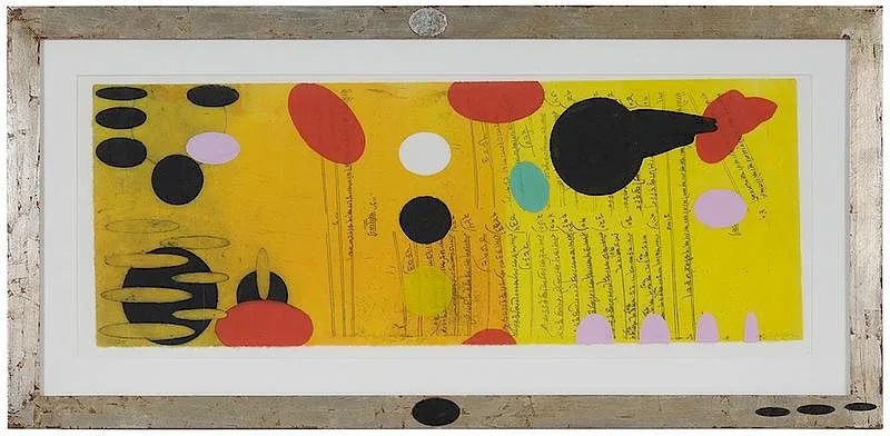Heartfelt by Judy Pfaff, 1996, color etching and lithograph on Crown Kozo paper, sold May 2018