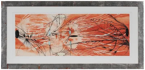 Eye To Eye by Judy Pfaff, 1996, color etching on Crown Kozo paper, sold May 2018