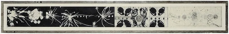 A Planet on the Table by Judy Pfaff, 1996, color etching on Crown Kozo paper, sold May 2018