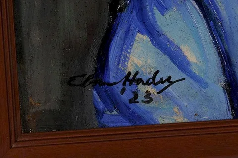 Elmer Hader, Portrait of Latrobe Carroll, 1923, oil on board