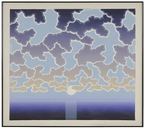 Robert Gordy, Clouds, silkscreen on paper
