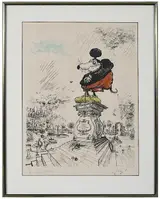 Études pour un projet municipal (Mickey Mouse), Brunk Auctions 2018