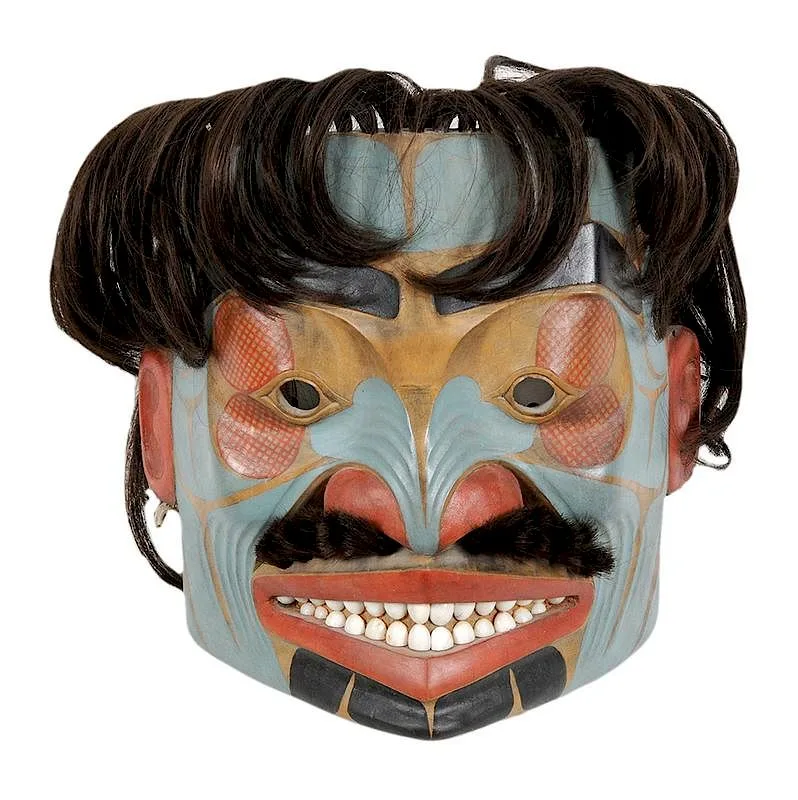 Young Warrior by Duane Pasco, 1970s, carved and polychromed alder, sold May 2018