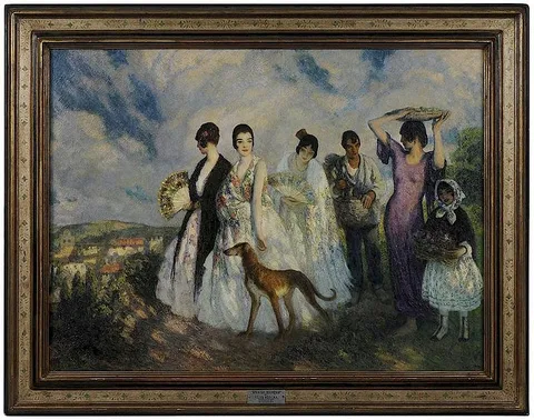 Francis Luis Mora, Spanish Souvenir, oil on canvas