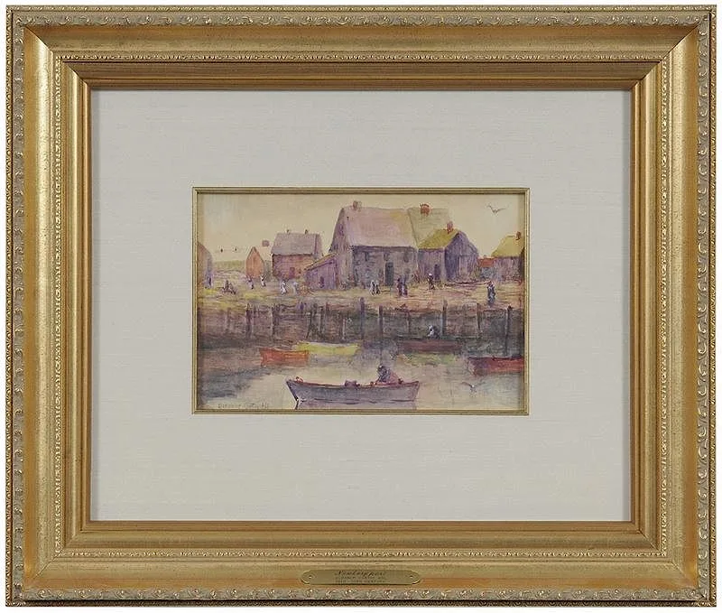 Newburyport by Eleanor Curtis Ahl, watercolor on paper, sold Mar 2018