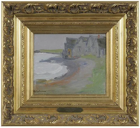 Anne W. Carleton, Perkins Cove, Maine, oil on paperboard