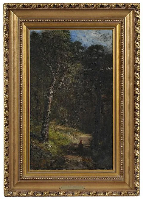 Maria J. C. a'Becket, Forest Path, 1875, oil on canvas