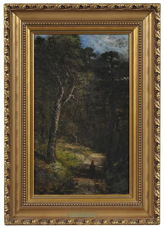 Forest Path by Maria J. C. a'Becket, 1875, oil on canvas, sold Mar 2018