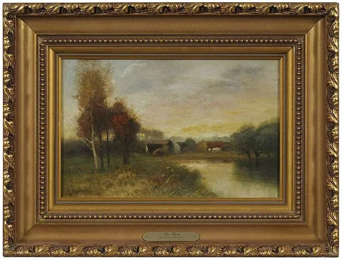 The Farm by Ada Clifford Murphy, oil on canvas, sold Mar 2018