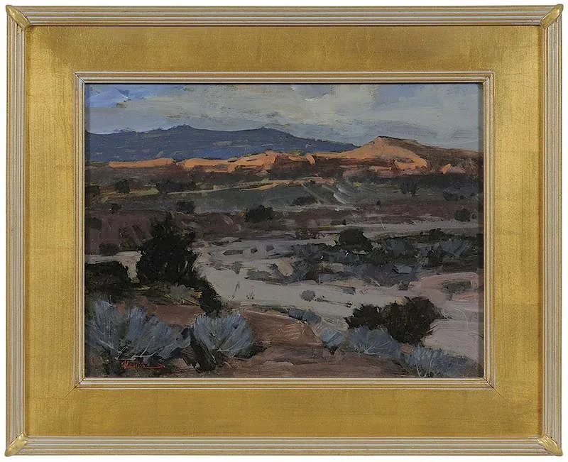 Arthur Usner, Cerca de la Bajada, 1993, acrylic on Masonite