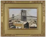 Max Kuehne, The Brooklyn Bridge in Winter