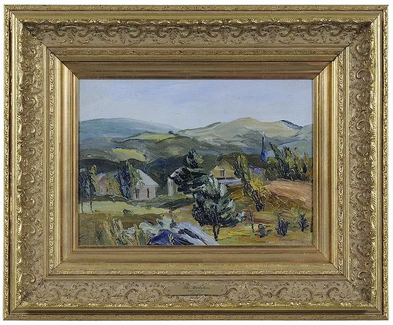 Mary Butler, The Berkshires, oil on board