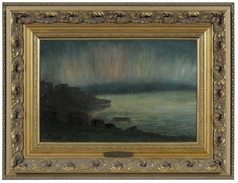 Maria J. C. a'Becket, Northern Lights, oil on board