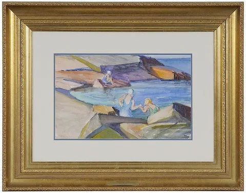 Anne W. Carleton, Woodbury Cove, watercolor on paper