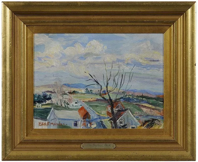 Edith Frances Marsden, New England Farm, 1939, oil on canvas
