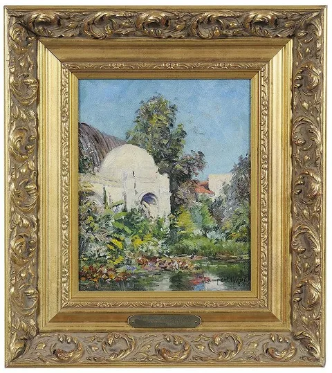 Emma Lampert Cooper, San Diego Exposition, 1916, oil on board