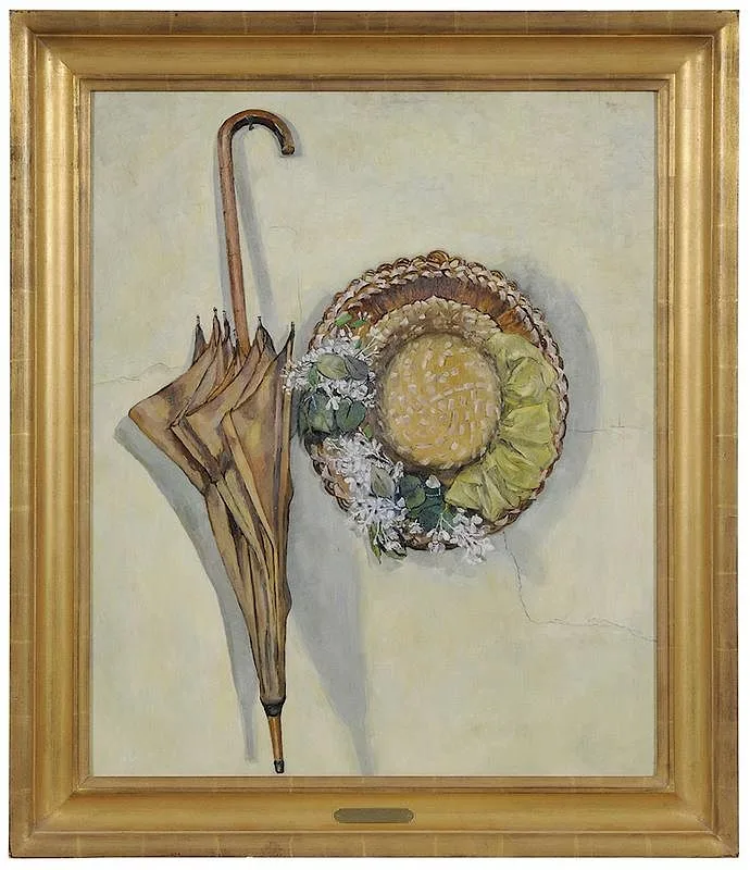 Tosca Olinsky, The Hall Wall, oil on Masonite